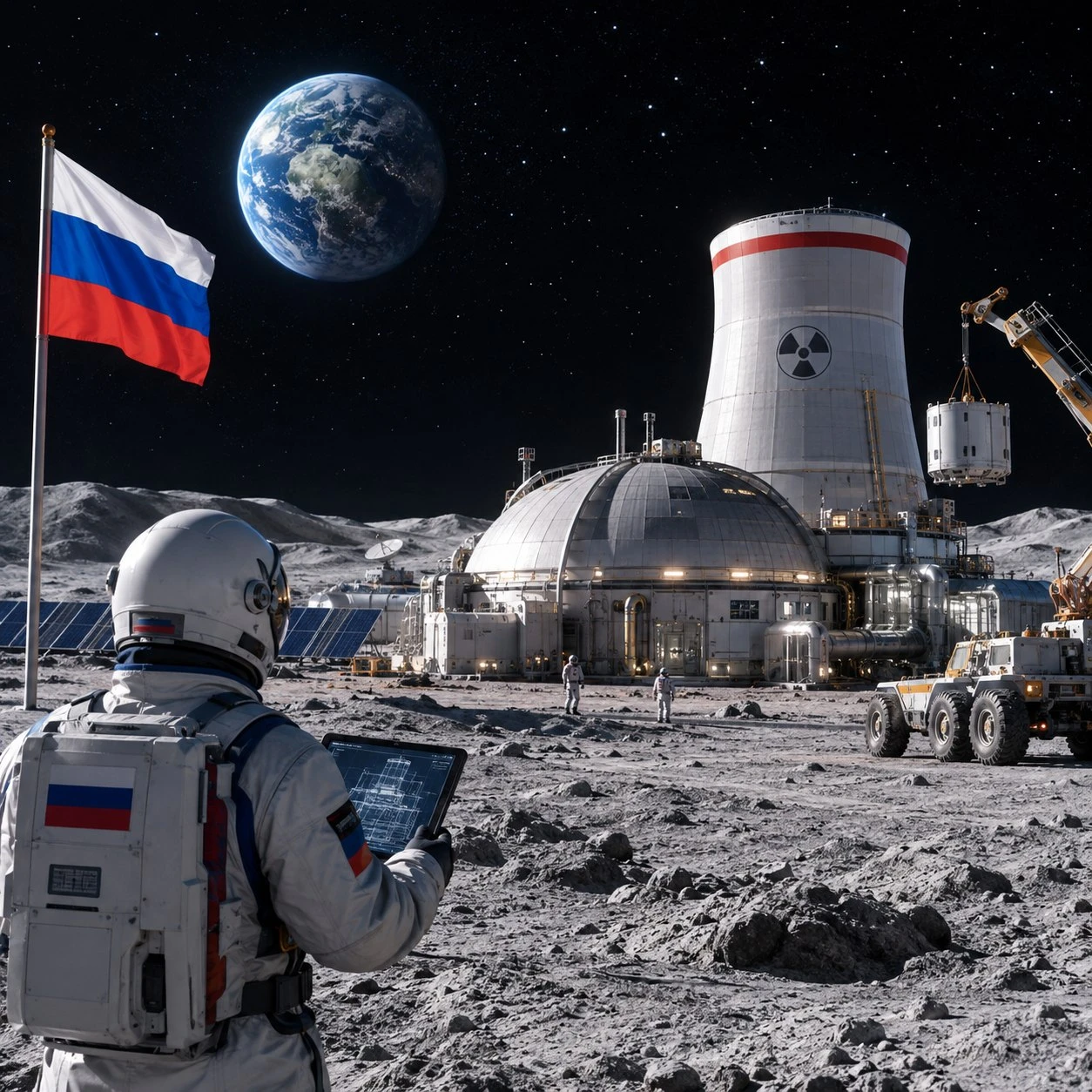🔻Россия планирует построить АЭС на Луне к середине 2030-х годов