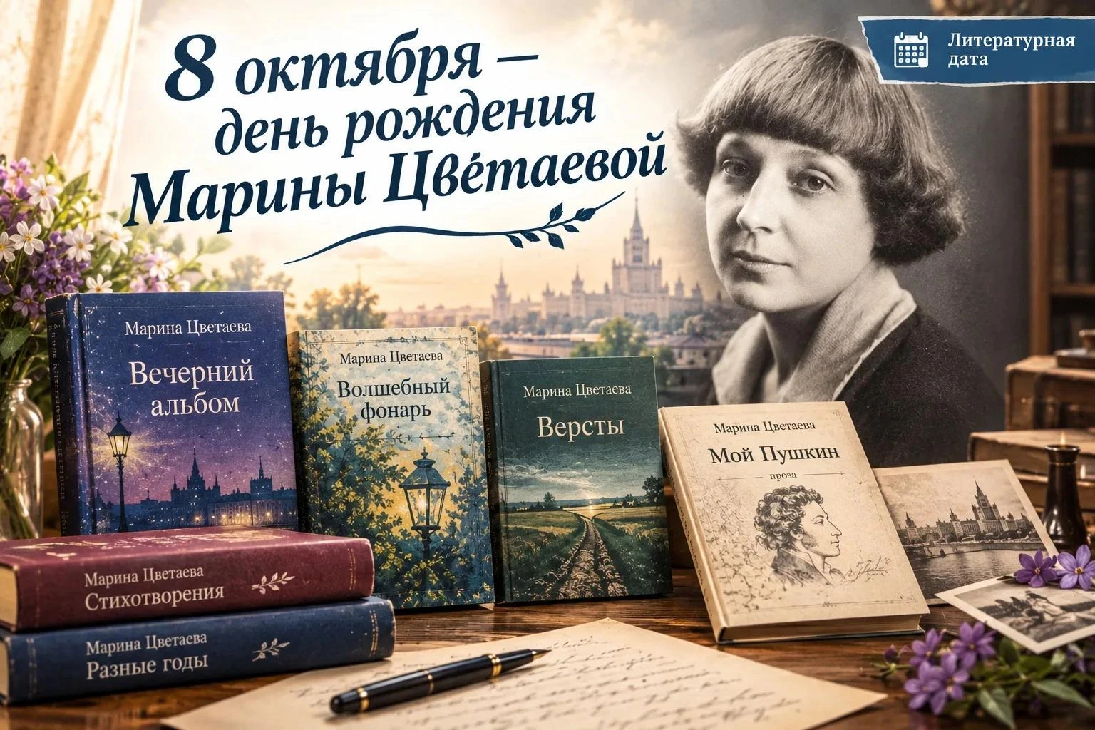 📖 8 октября — день рождения Марины Цветаевой
