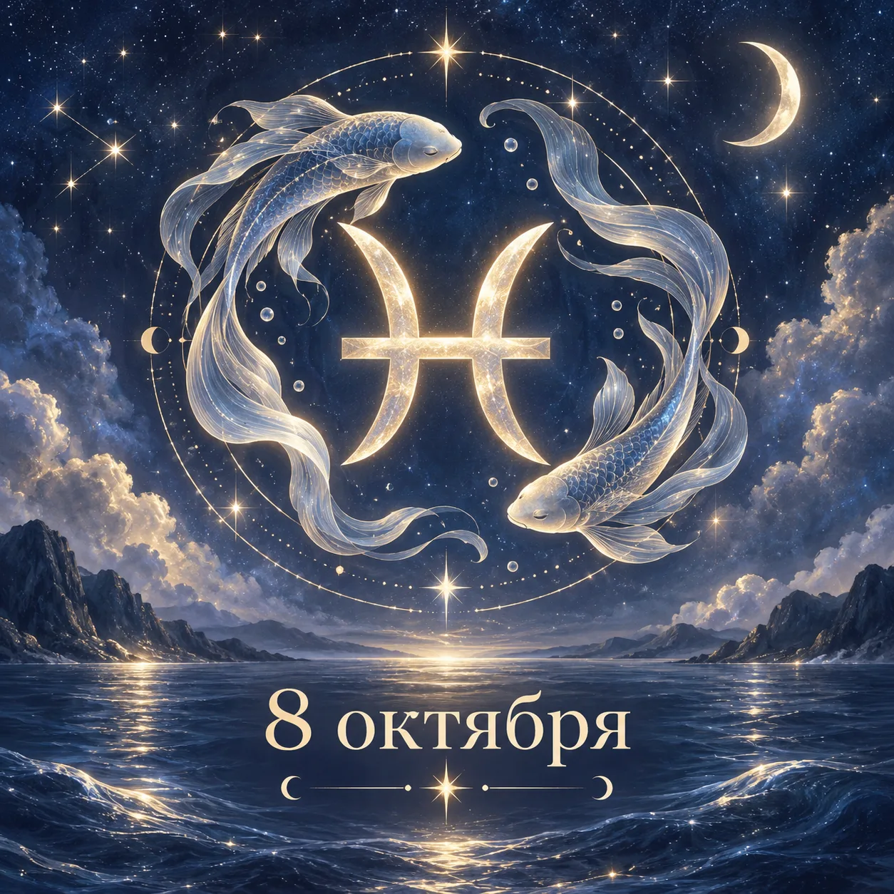 ♓ Рыбы — прогноз на 8 октября. Развлекательный прогноз: сегодня стоит рискнуть и довери...