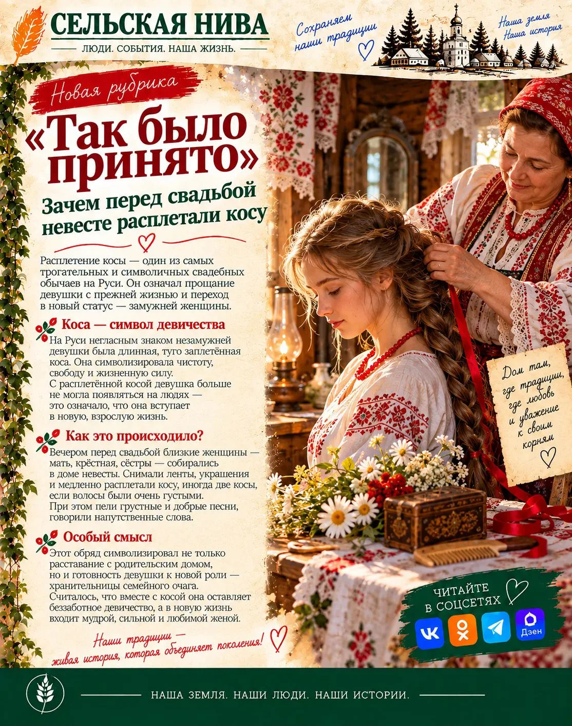 🔹️Новое из рубрики "Так было принято".