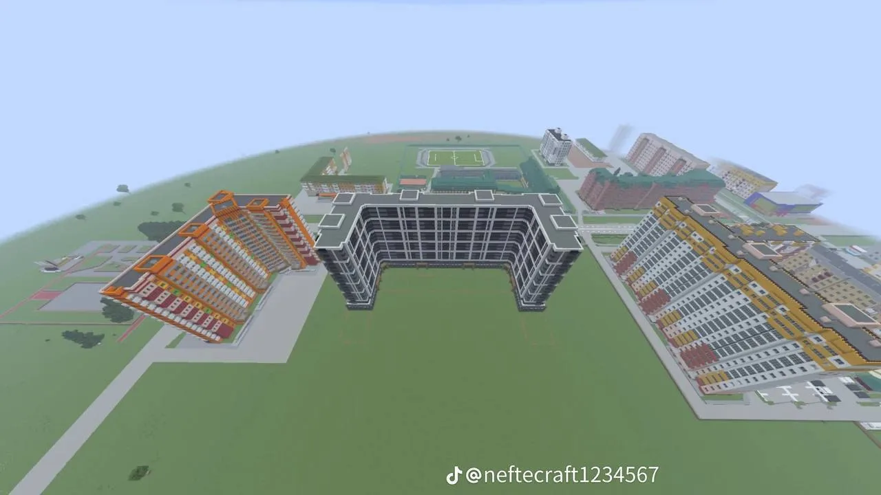 🕹️ Подросток из Югры строит Нефтеюганск в Minecraft