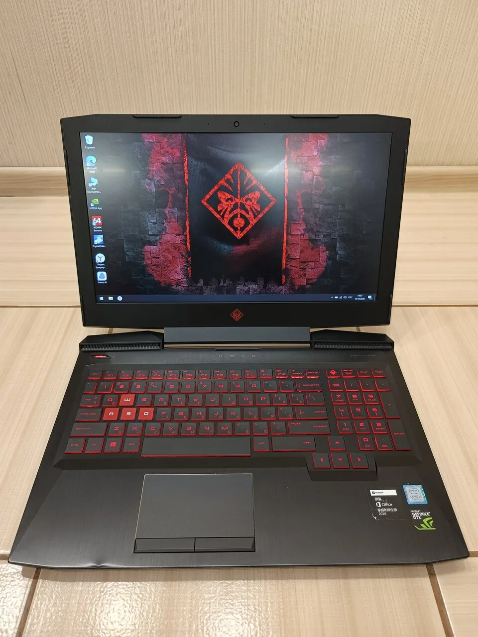 Продам игровой ноутбук HP Omen 15-ce007TX, б/у, 15,6″ Full HD, GTX 1050 Ti, Донецк — 35...