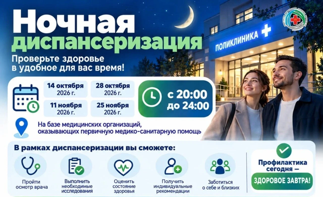 🩺 В Сибае снова пройдёт «Ночная диспансеризация»