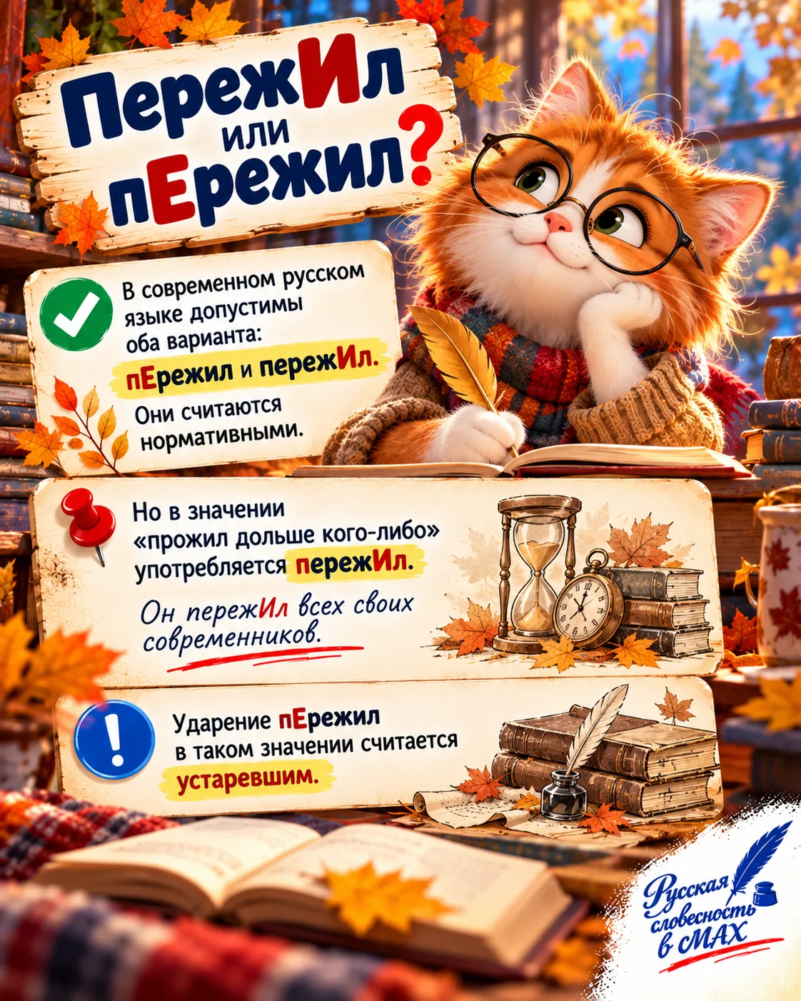 🧐 Пе́режил или пережи́л? Где поставить ударение?