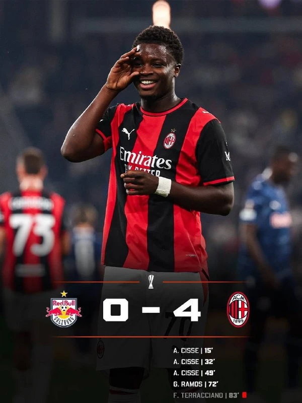 Сиссе hat-trick за «Милан» 🔴⚫
