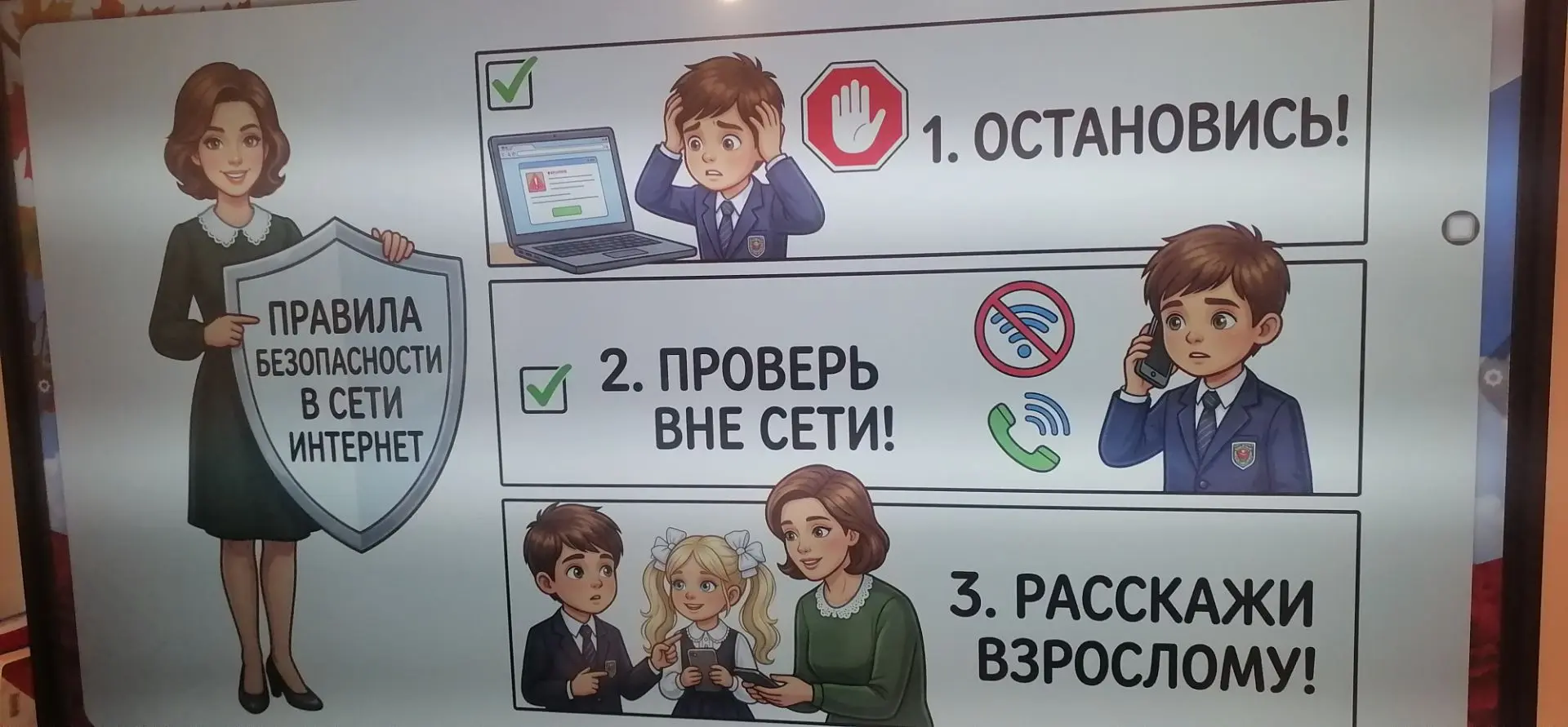 В нашей школе прошёл Единый день безопасности, и учащиеся 1"б" класса стали настоящими ...