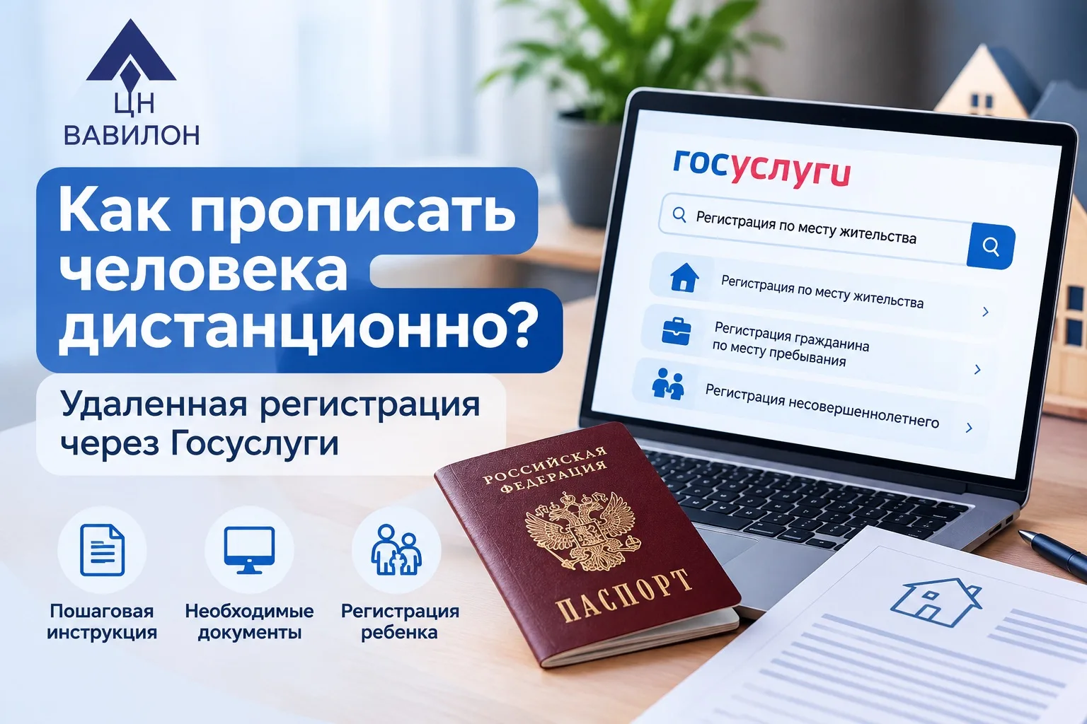 🏠 Как прописать человека дистанционно через Госуслуги?