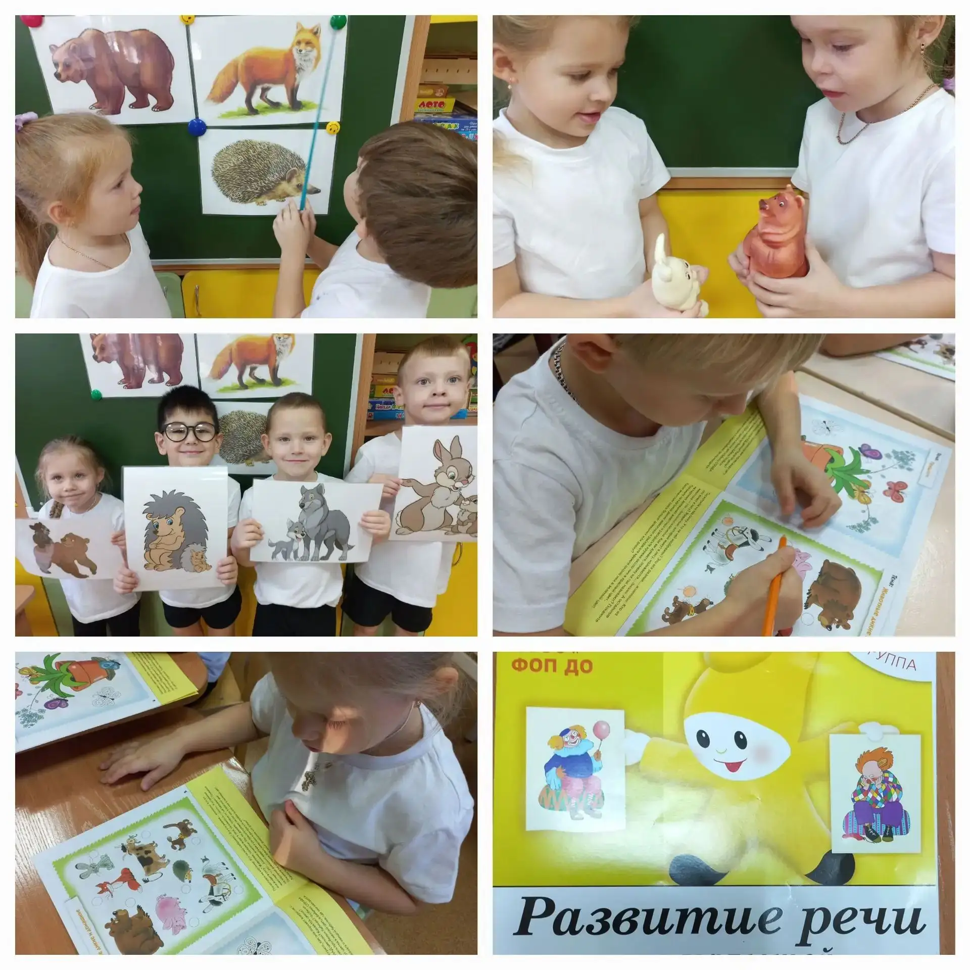 Занятие по развитию речи, в средней группе.