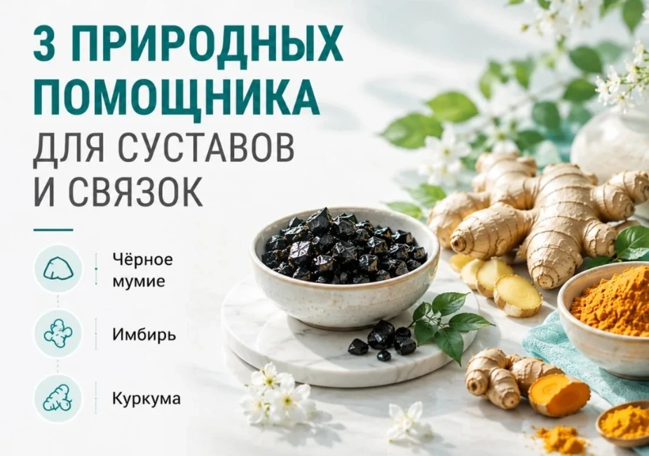 Три 🌿 природных ингредиента, которые любят суставы