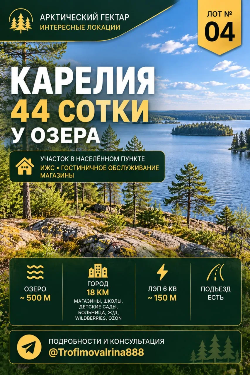 🌲 АРКТИЧЕСКИЙ ГЕКТАР / ЛОТ № 4