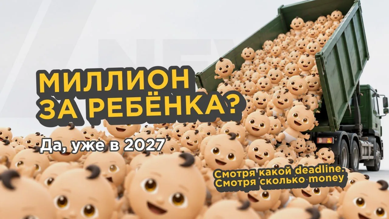 Впервые в истории маткапитал перевалит за 1 000 000 ₽ 🔒