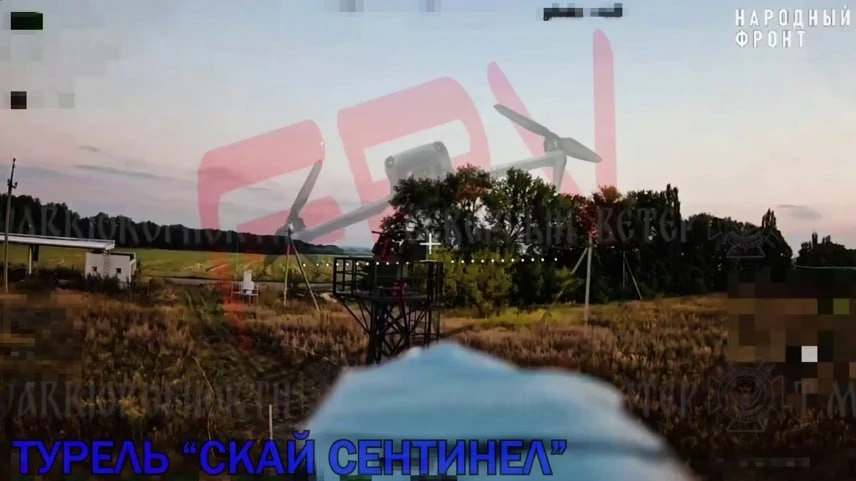 ❗️Российский дрон поразил разрекламированную украинскую турель с ИИ