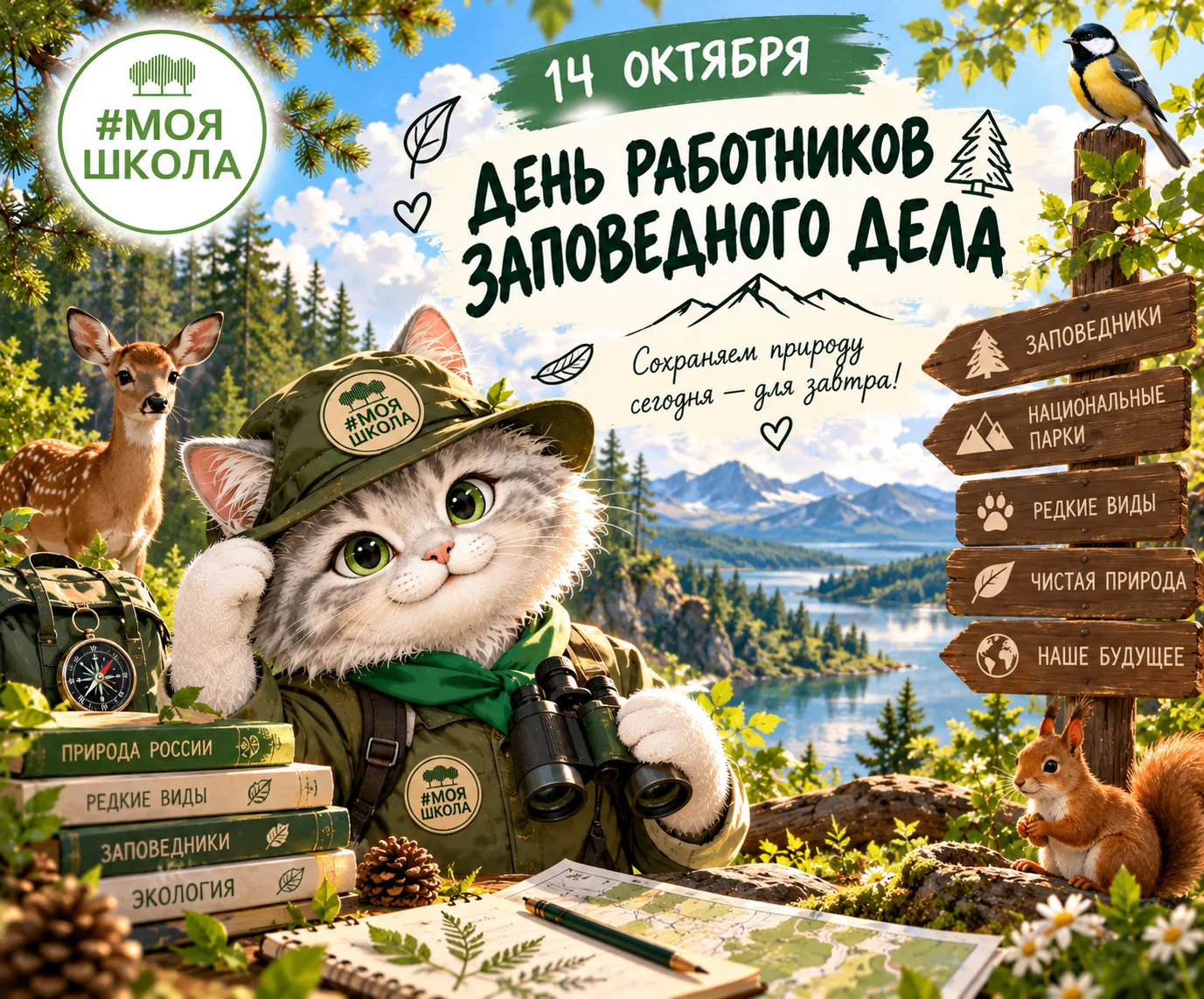 🌿 14 октября — День работников заповедного дела