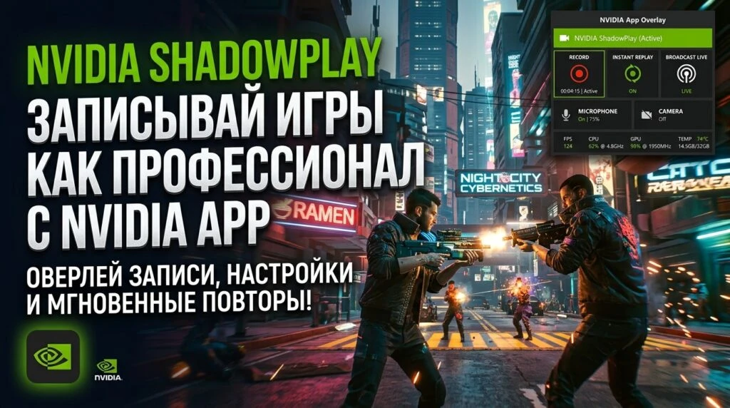 🤖 Запись экрана NVIDIA ShadowPlay: как настроить и пользоваться