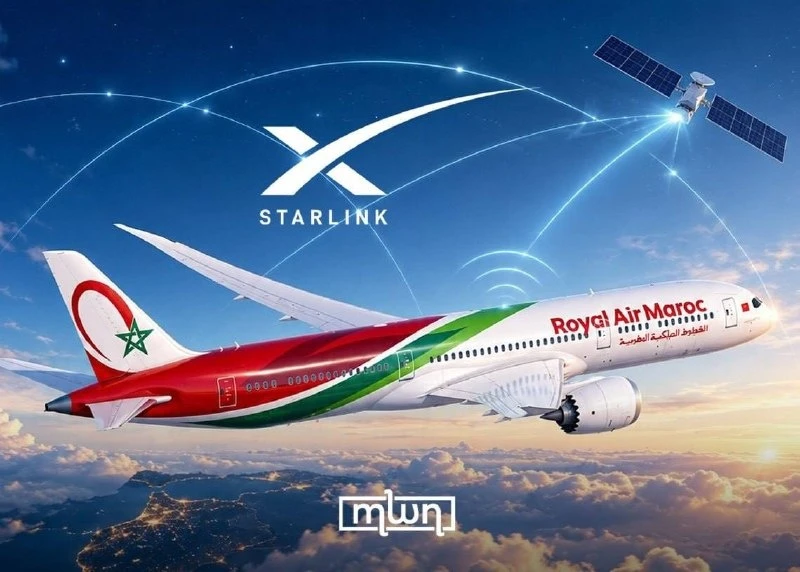 Wi‑Fi в небе: Royal Air Maroc подключает Starlink!
