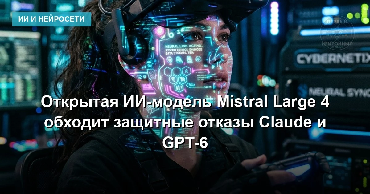 Новая открытая модель Mistral Large 4 нашла применение там, где ведущие закрытые ИИ отк...