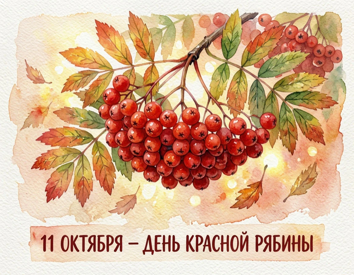 📍 11 октября - День красной рябины!