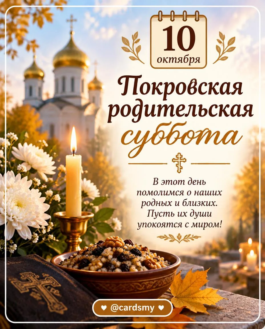 С Покровской родительской субботой! 🕯️