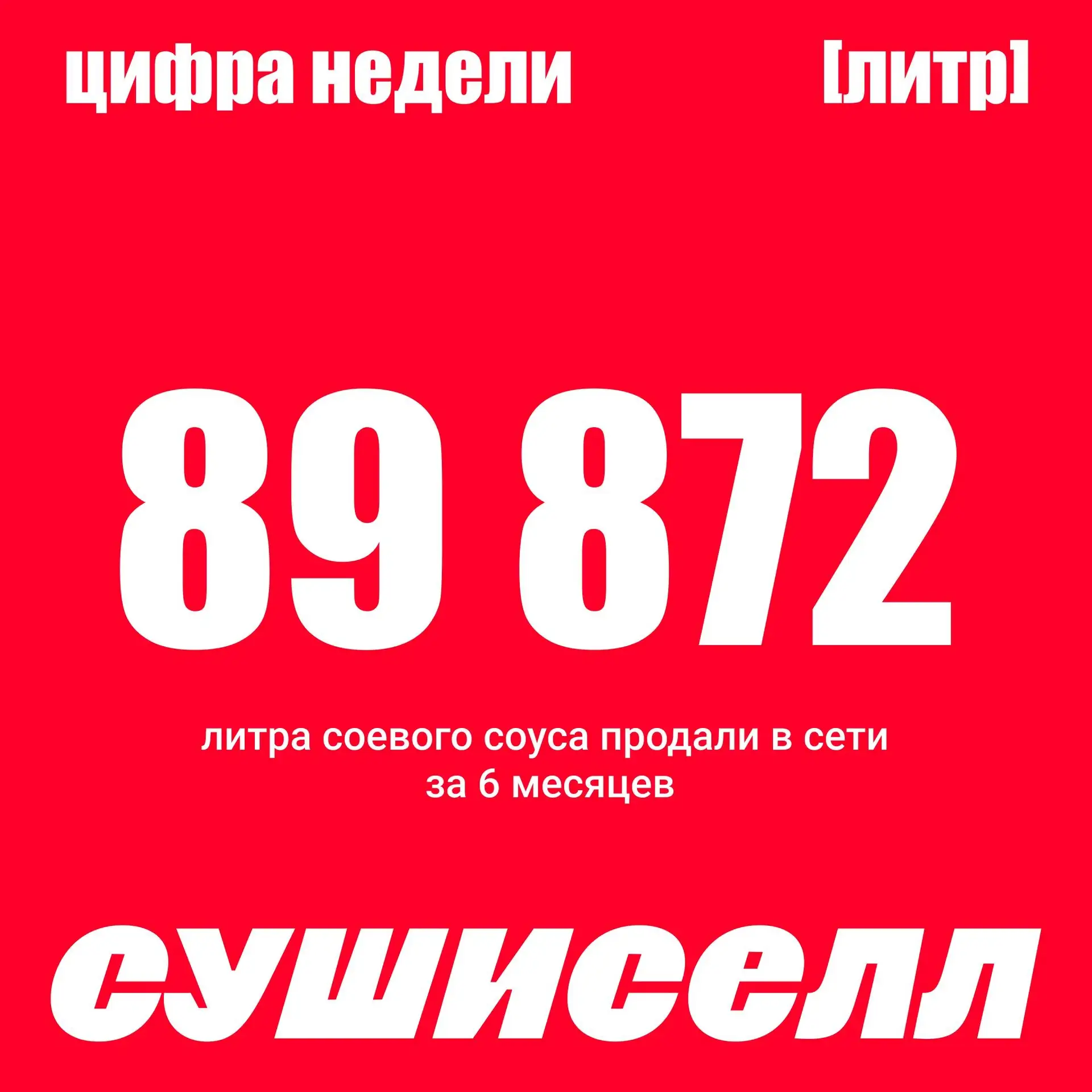 🥢 89 872 ЛИТРА СОЕВОГО СОУСА