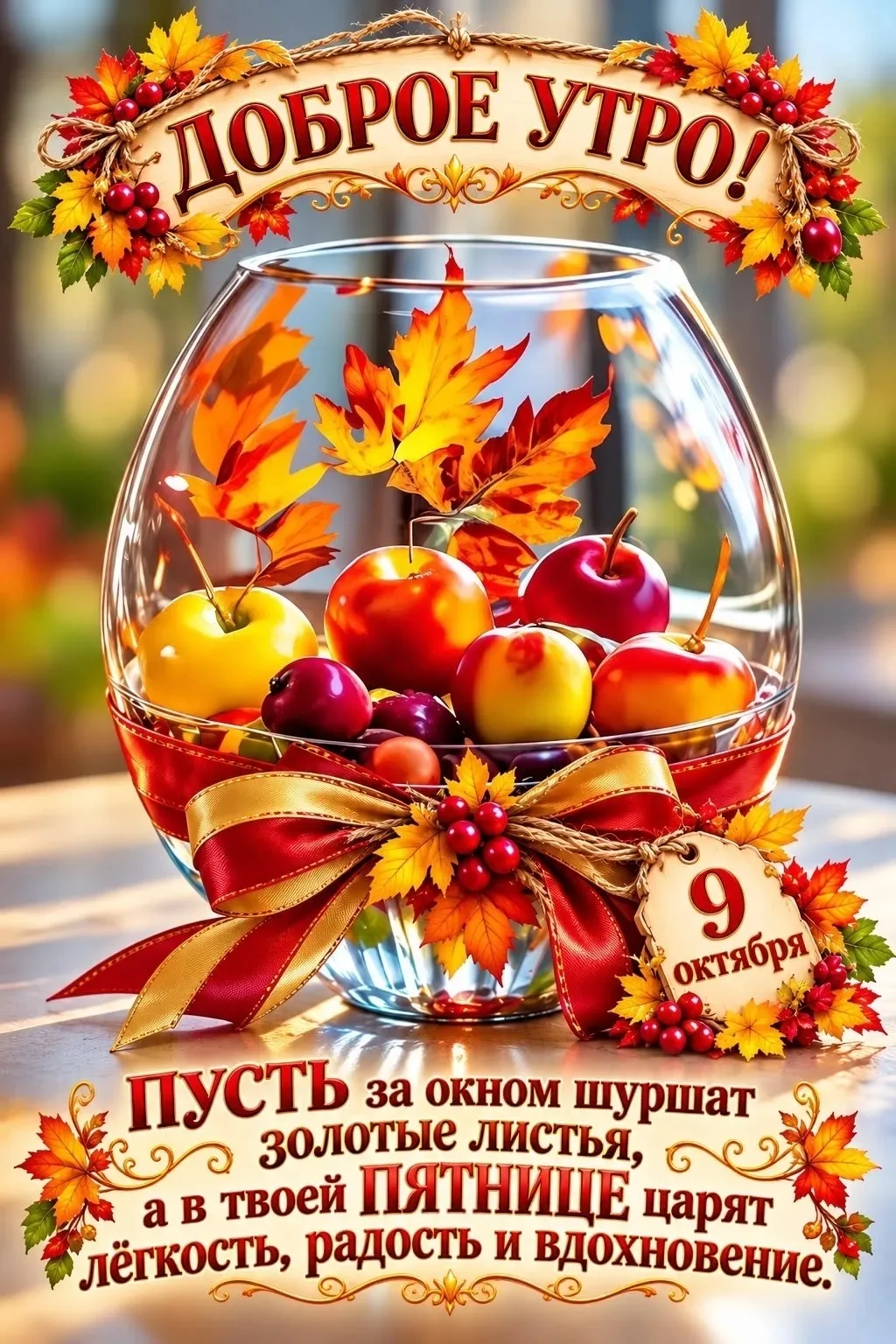 С добрым утром пятницы!🍂🍁