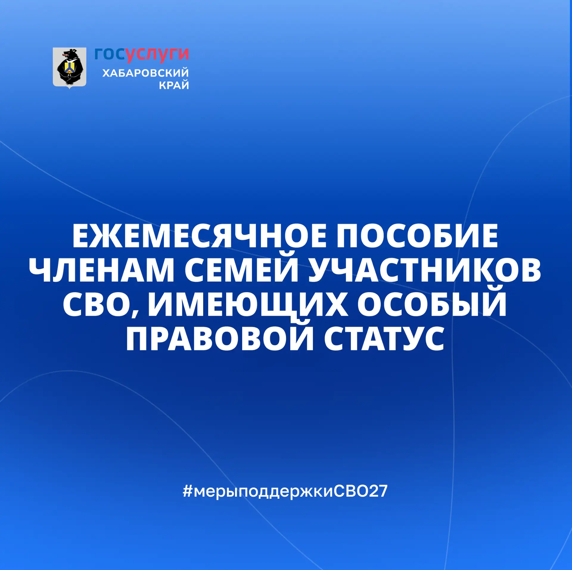 🇷🇺 Ежемесячное пособие членам семей участников СВО, имеющих особый правовой статус