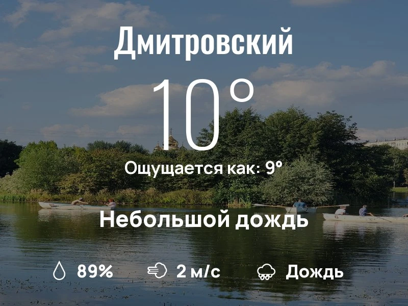 Что с погодой в Дмитровском?