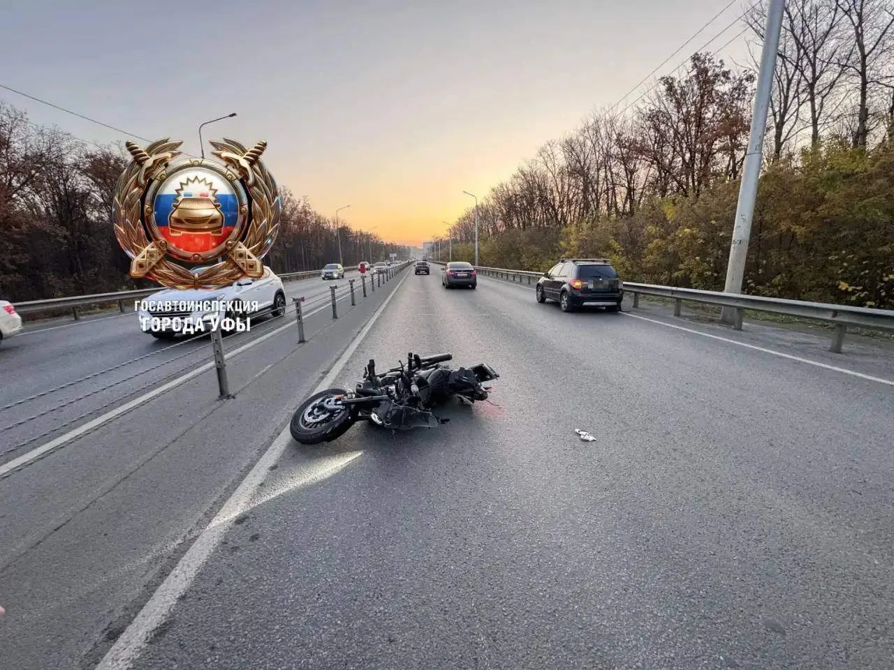 🚨В Уфе около 8 часов утра на Демском шоссе произошла авария