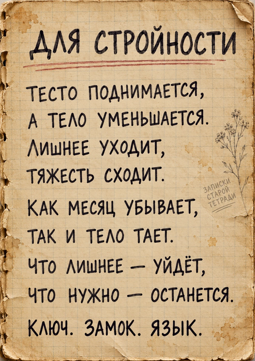 ДЛЯ СТРОЙНОСТИ 🌙
