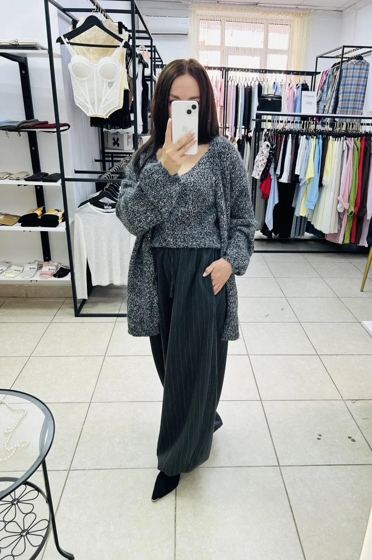 Уютный  и тёплый топ + кардиган для прохладных дней 😻                                 ...