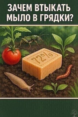 🧼 Зачем втыкать мыло в грядки?
