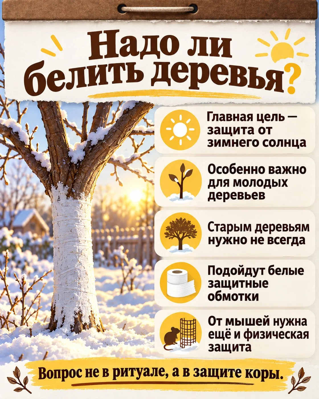 НУЖНО ЛИ БЕЛИТЬ ДЕРЕВЬЯ ОСЕНЬЮ?