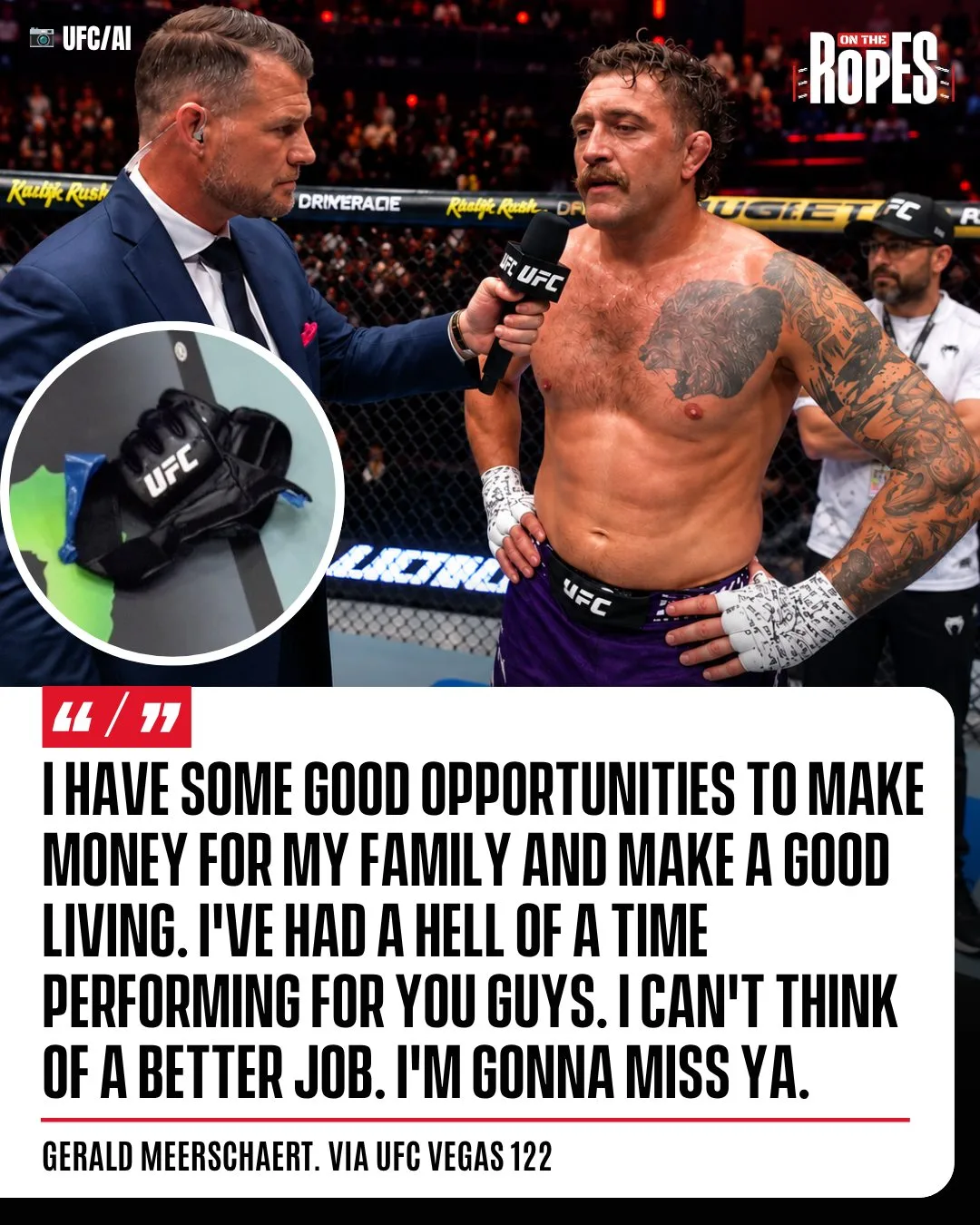 💬 Джеральд Мершерт о завершении карьеры в UFC: