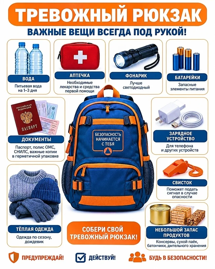🛑Чтобы защитить себя и близких, важно знать, как действовать при сигналах гражданской ...