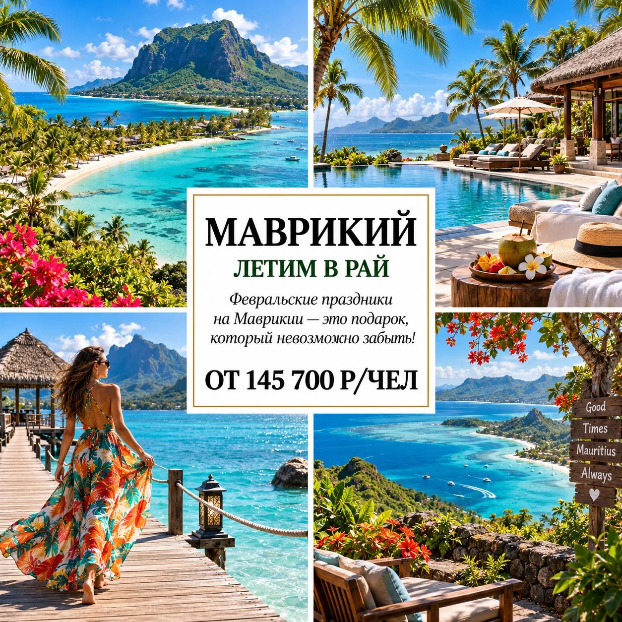 🔥 ОТ 145 700 Р/ЧЕЛ — МАВРИКИЙ НА ФЕВРАЛЬСКИЕ ВЫХОДНЫЕ: ЛЕТИМ В РАЙ С EMIRATES! 🇲🇺