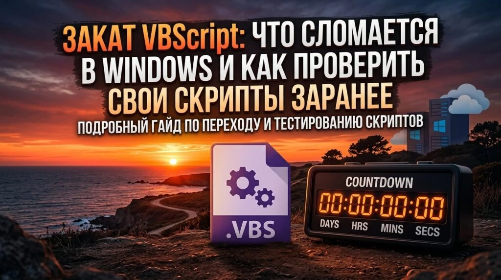 🪟 Закат VBScript: что сломается в Windows и как проверить свои скрипты заранее