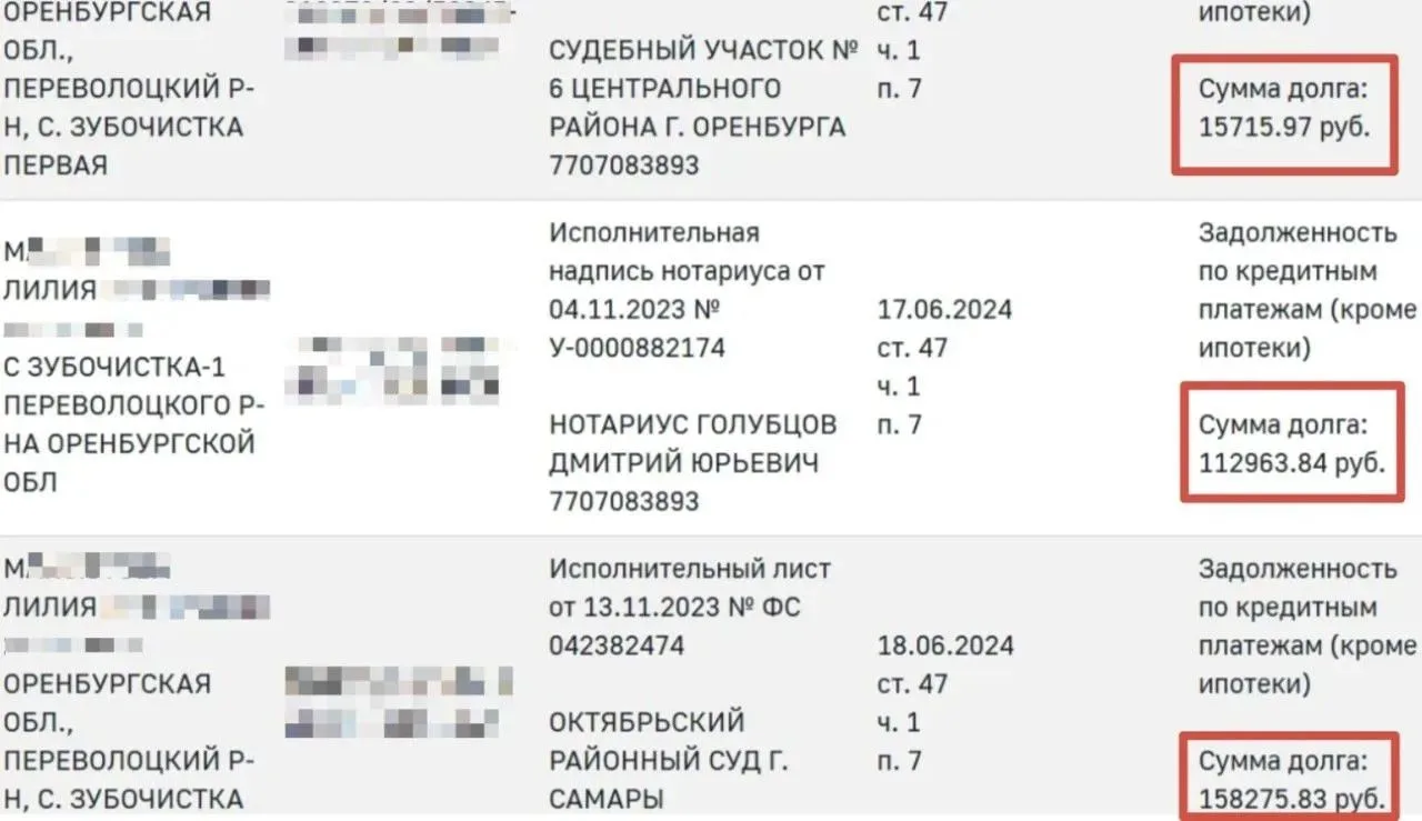 По данным SHOT, 53-летняя Лилия задолжала банкам 550 тысяч рублей, а в июне 2024 года н...