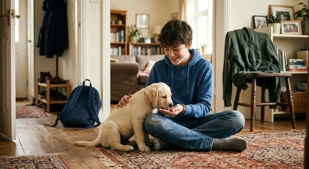 Он тоже член семьи.🐕‍🦺