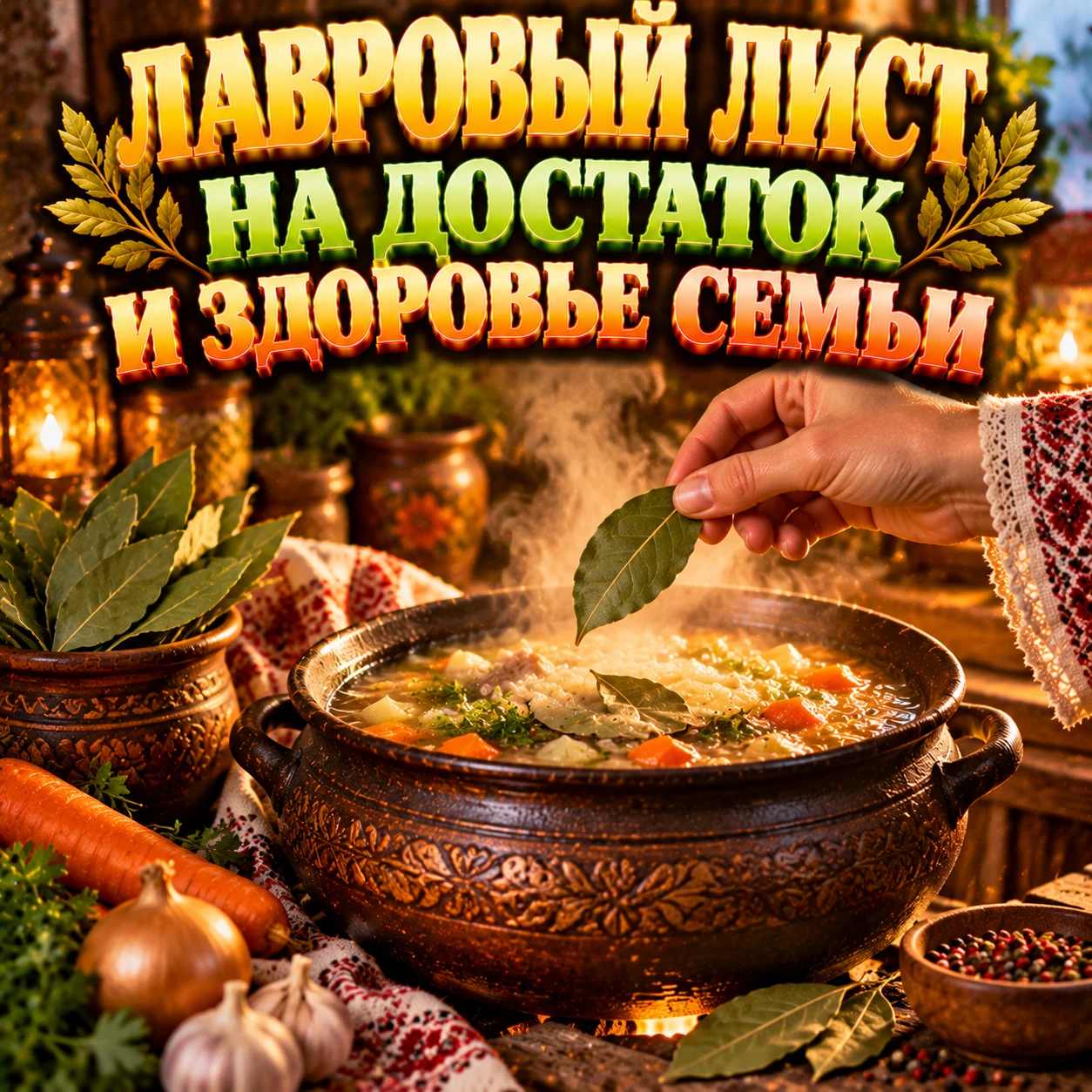 🍃 ЛАВРОВЫЙ ЛИСТ — НА ДОСТАТОК И СЕМЕЙНОЕ БЛАГОПОЛУЧИЕ
