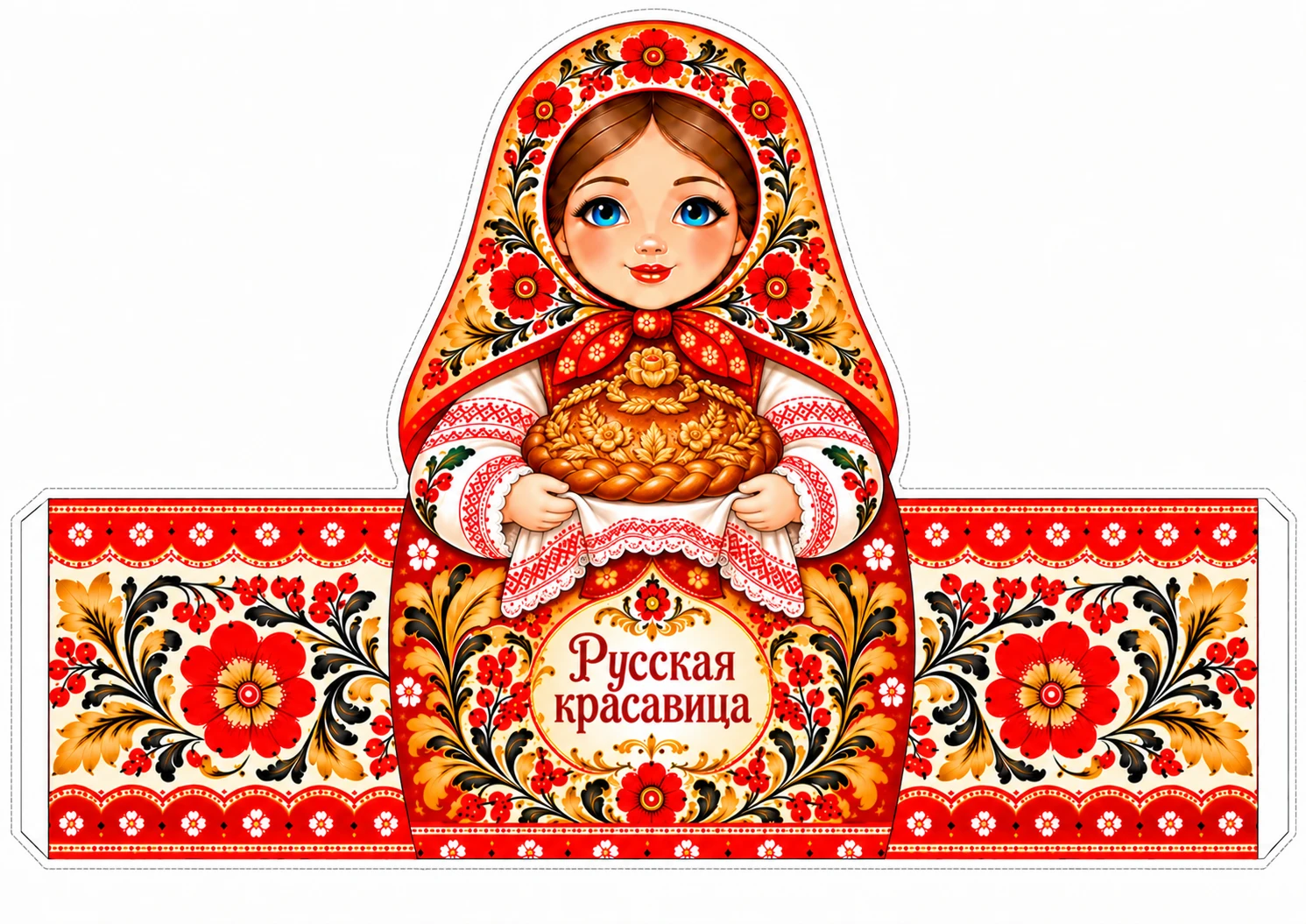 🌸 РУССКАЯ КРАСАВИЦА — ДВА ШАБЛОНА В ПОДАРОК! ❤️