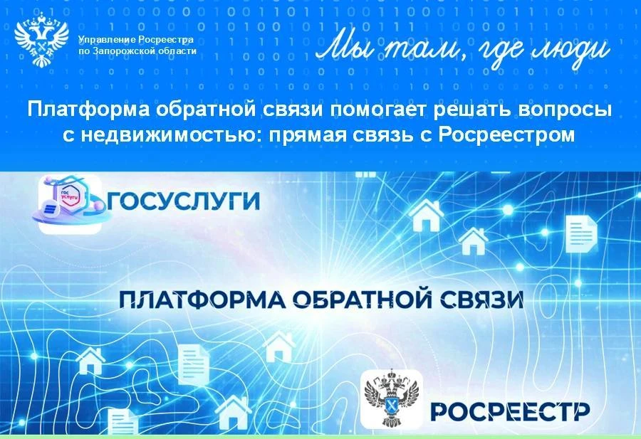 ‼️Росреестр по Запорожской области: С начала года через Платформу обратной связи поступ...