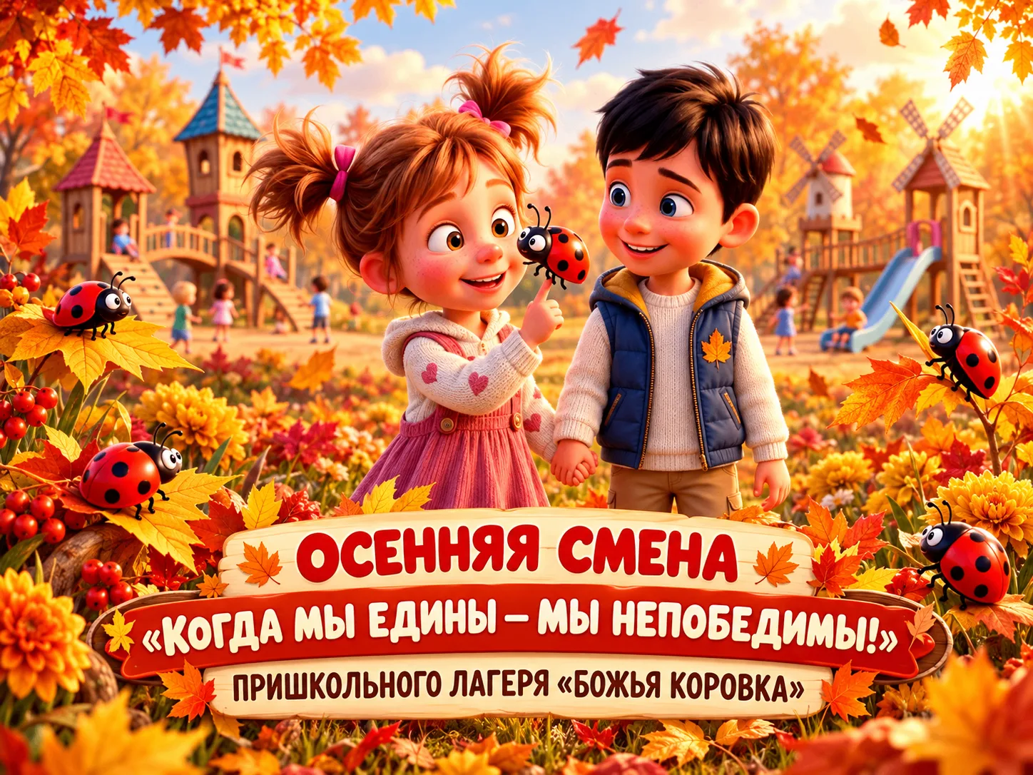 🐞 Осенние каникулы в «Божьей коровке»!