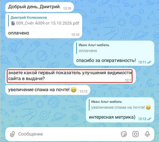 Интересная метрика