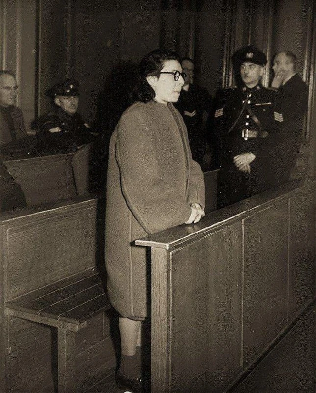 Анс ван Дейк перед Специальным судом в Амстердаме, февраль 1947 года.