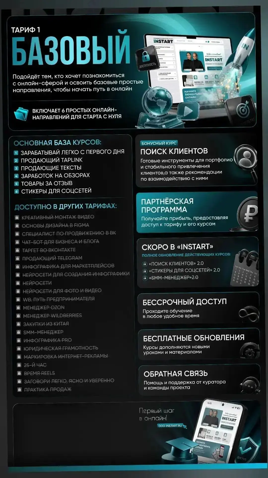 Какой тариф нашей онлайн-школы подойдет именно тебе?