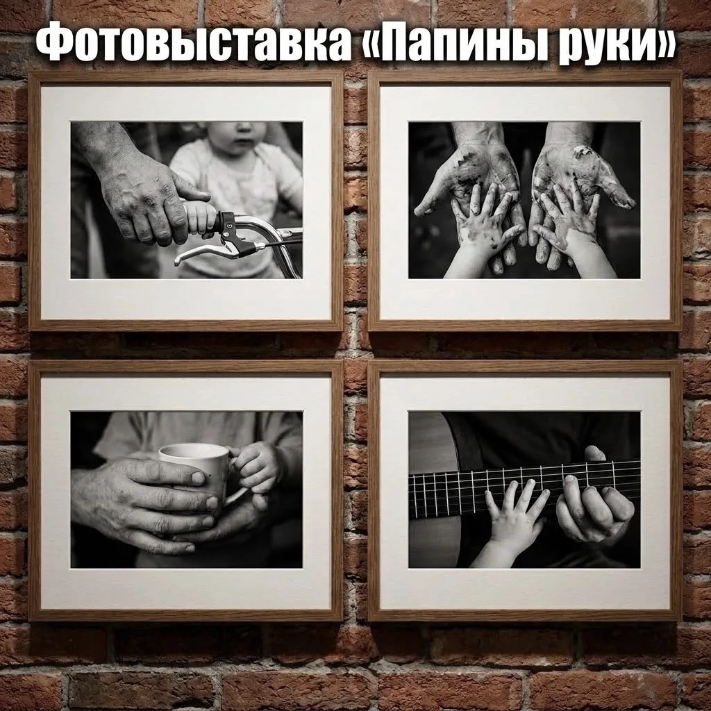 «Папины руки»: Открываем фотовыставку ко Дню отца! 📸