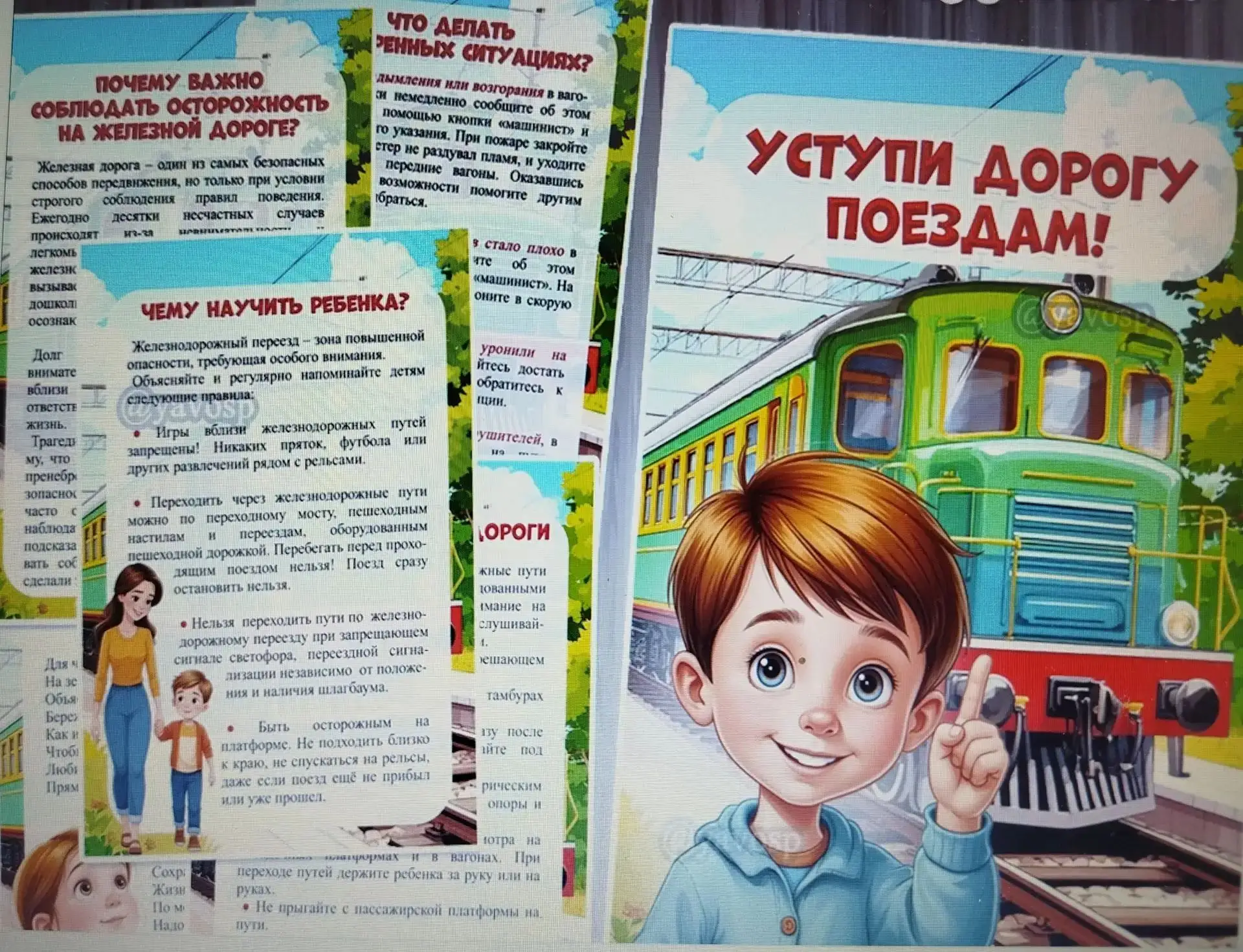 Уступи дорогу поездам!