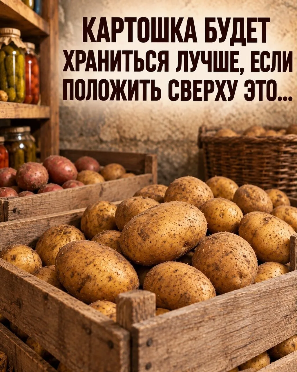 Как сохранить картофель дольше ⚡