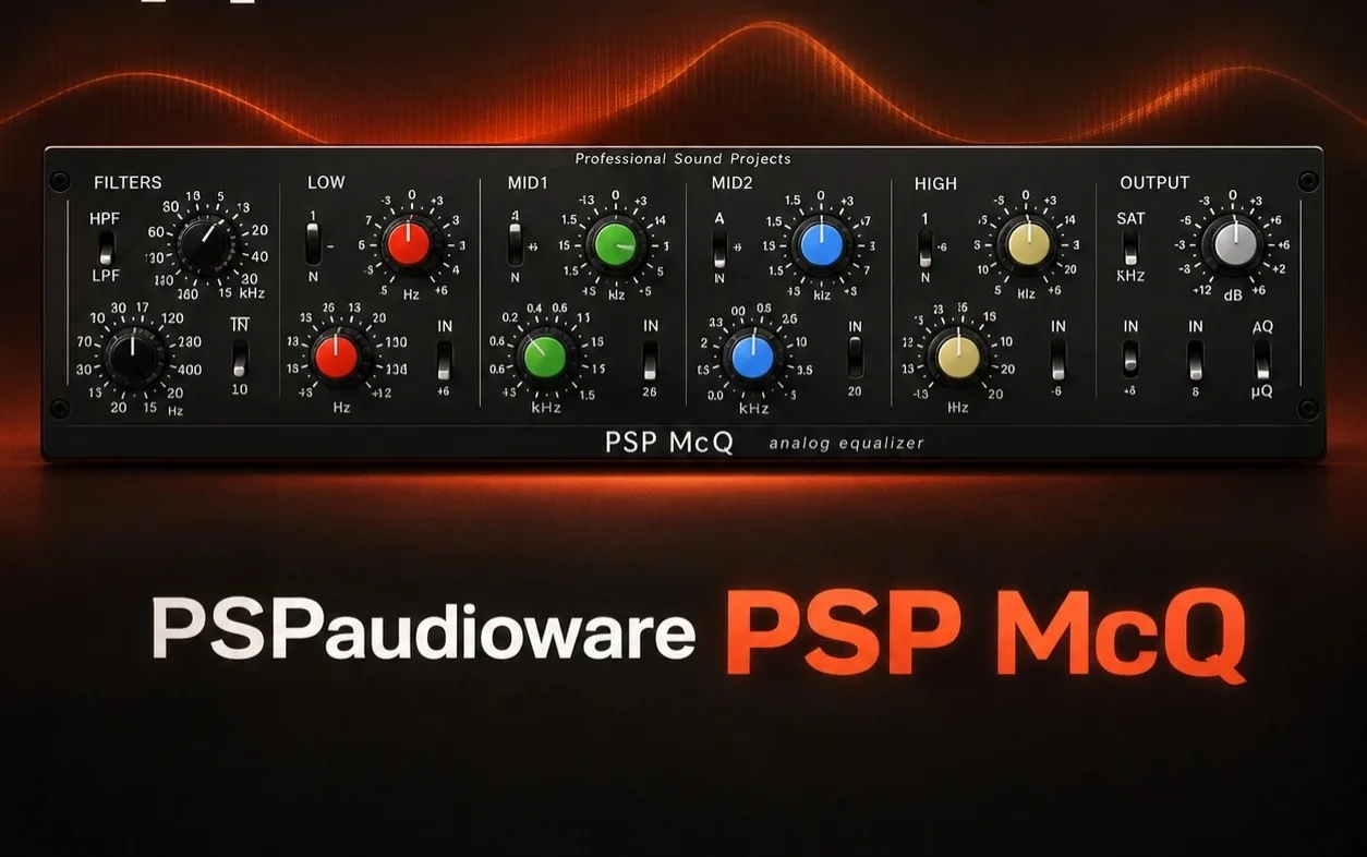 🎛 PSPaudioware PSP McQ v1.9.0 — эквалайзер с характером старых аналоговых консолей MCI.