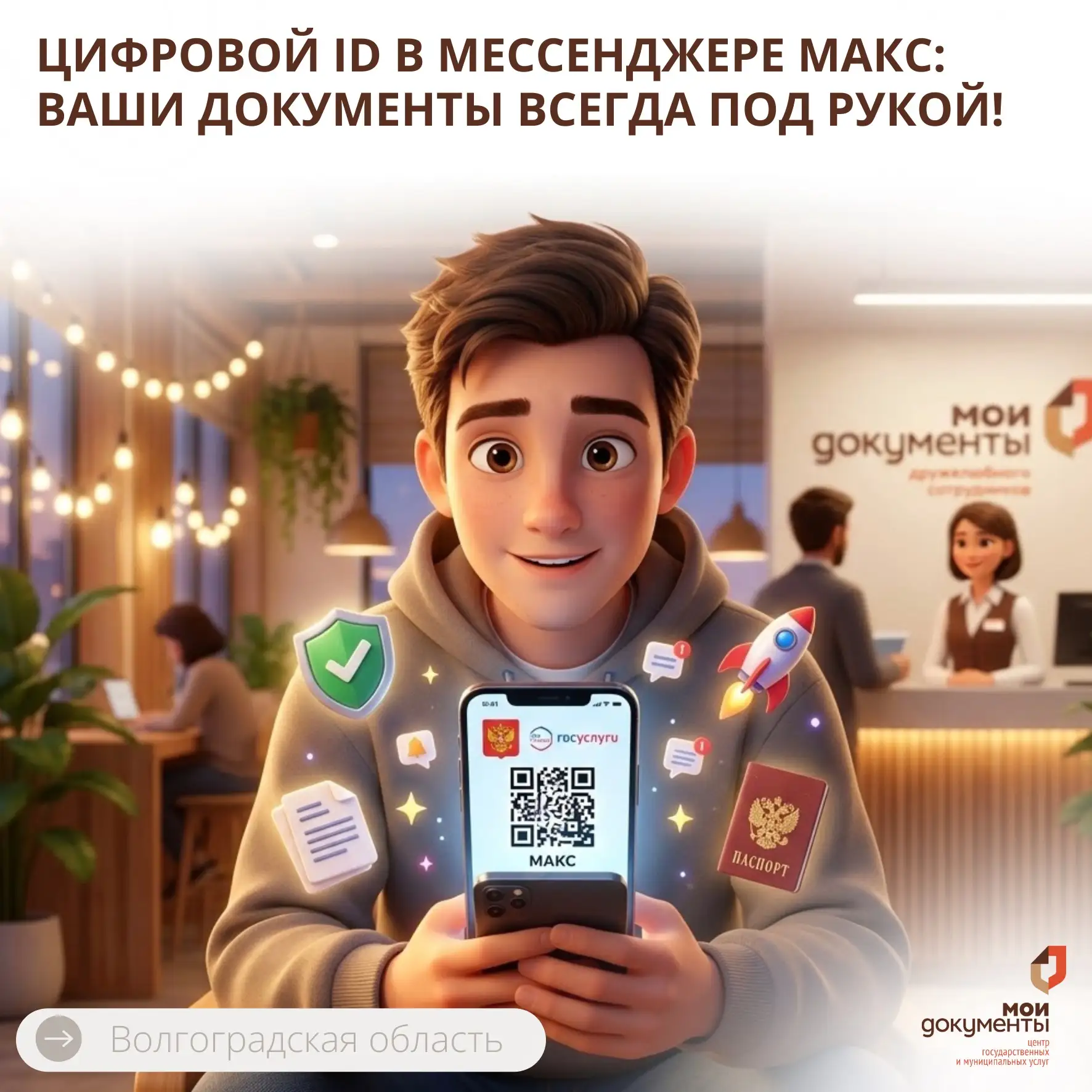 Цифровой ID в мессенджере МАКС: ваши документы всегда под рукой! 🚀✨