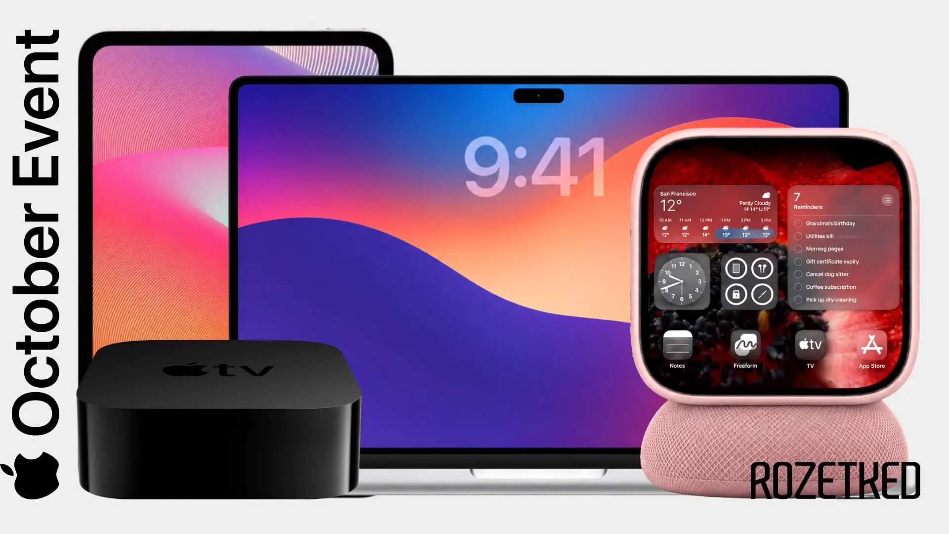 MacBook Pro с сенсорным OLED-дисплеем, домашний дисплей HomePad...